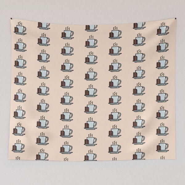Item preview, A Cup of Coffee with Biscuits Beside It designed and sold by nada-art.