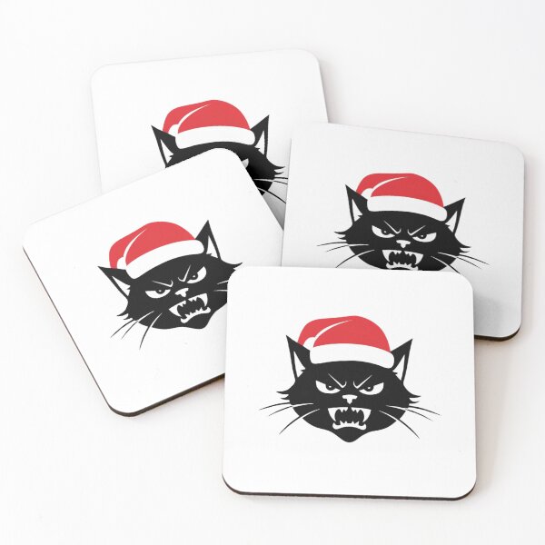 Item preview, Furious Santa Cat designed and sold by SoftRebel Prints.