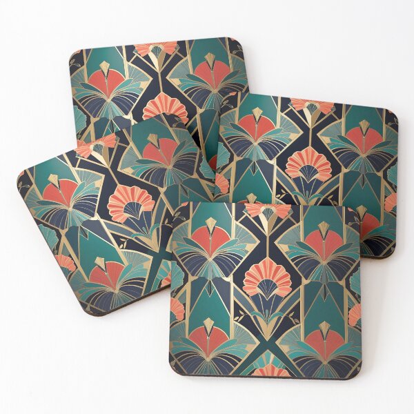 Item preview, Art Deco Floral Nature-Inspired Wall Art designed and sold by asbno19.