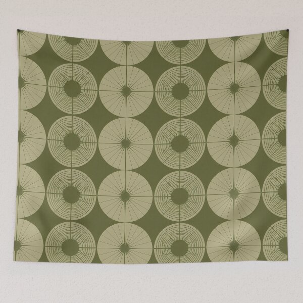 Item preview, Green Mid Century designed and sold by Angry Swan Designs.