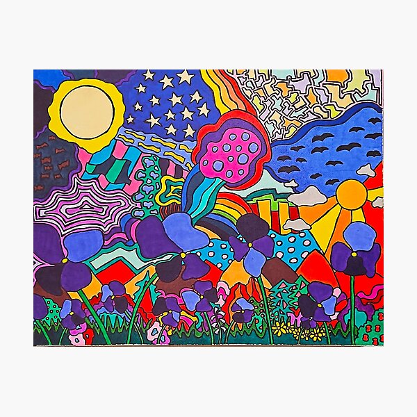 Item preview, Violets Beneath the Firmament designed and sold by Tom Powell Art.