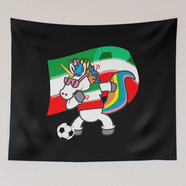 Item preview, Iranian Soccer Dabbing Unicorn designed and sold by CreativeStrike.