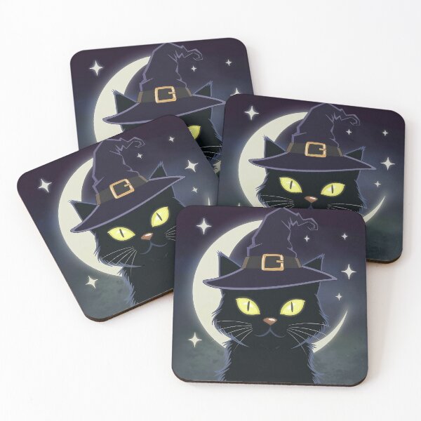 Item preview, "Bewitched Cat Silhouette" designed and sold by Zappy1.