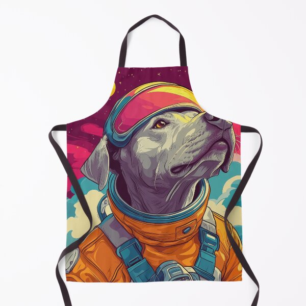 Item preview, illustrationdog in spacesuit cartoon  designed and sold by Catherine1430.