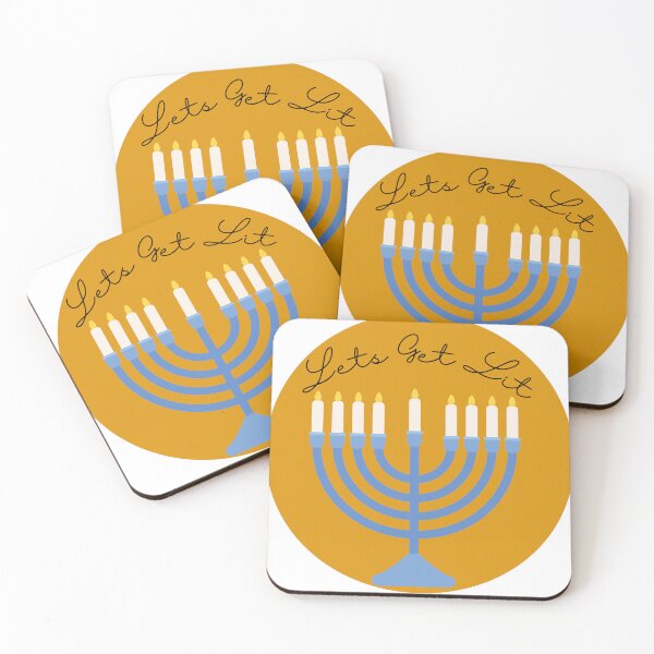 Item preview, Lets get lit menorah  designed and sold by IzzyandJames.