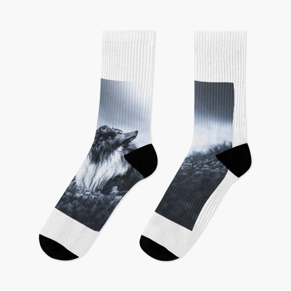 Item preview, Majestic Collie in the Misty Mountains designed and sold by MrGreenDragon.