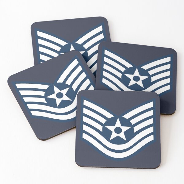 Item preview, United States Air Force OR-6 Technical Sergeant Rank Insignia designed and sold by wordwidesymbols.