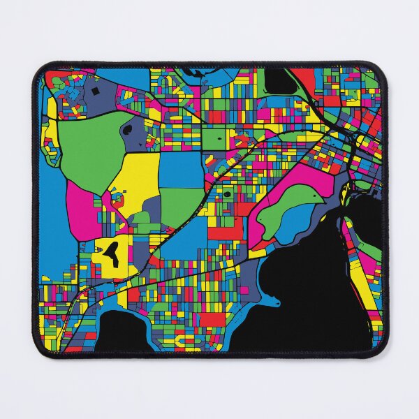 Item preview, Perth Pop Art Colorful City Map designed and sold by Stadify.
