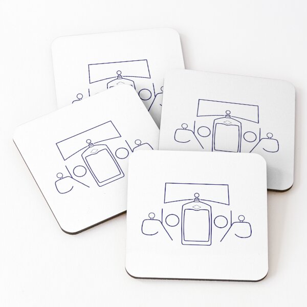 Item preview, Riley Monaco 1930s British classic car blue outline designed and sold by soitwouldseem.