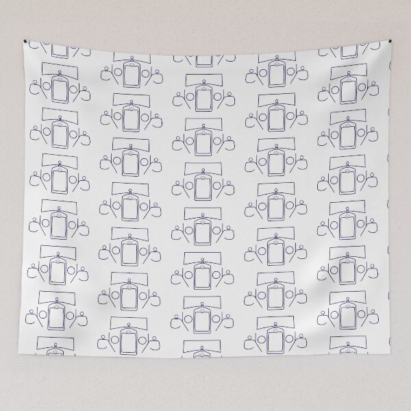 Item preview, Riley Monaco 1930s British classic car blue outline designed and sold by soitwouldseem.