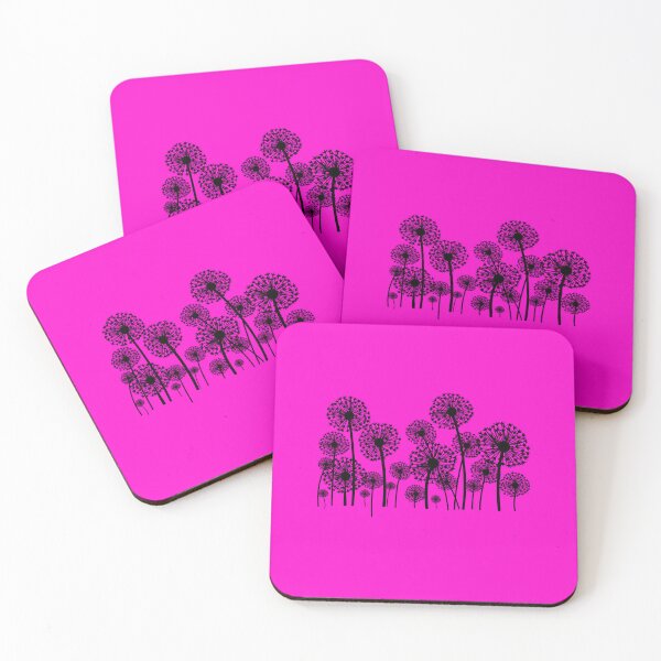 Item preview, Black and Hot Pink Alliums  designed and sold by Stacey Young.