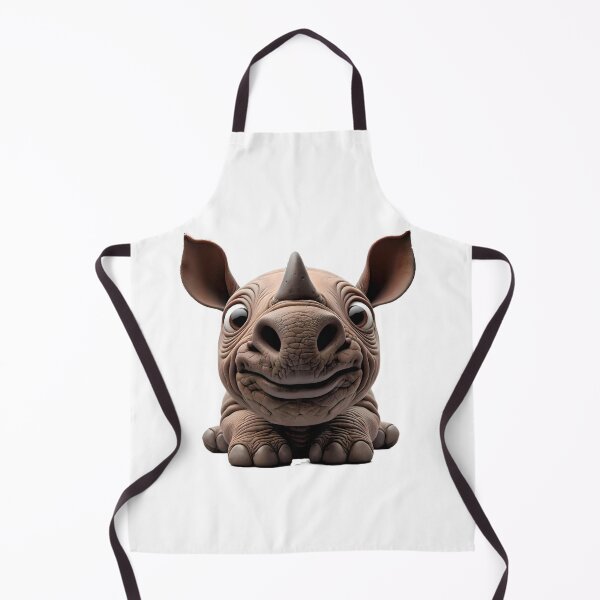 Item preview, Smiling and cute little rhino with big eyes designed and sold by eye_contact.