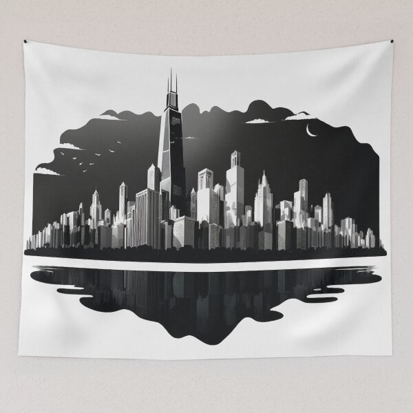 Item preview, Chicago City Skyline designed and sold by AndrewWorld.
