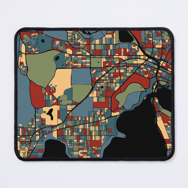 Item preview, Perth Australia Vintage Retro Colors City Map Art designed and sold by Stadify.