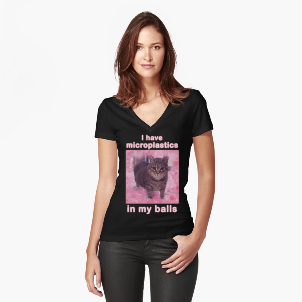 Item preview, Fitted V-Neck T-Shirt designed and sold by MemishDesign.