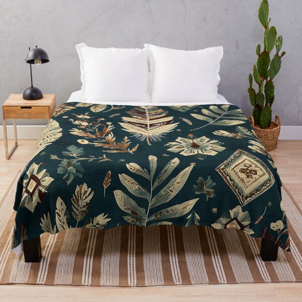 Item preview, Bohemian Nature-Inspired Design with Feathers and Leaves designed and sold by kyungmie87.