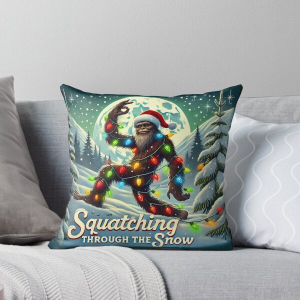 Item preview, Xmas Christmas Bigfoot Squatch Squatching Through The Snow designed and sold by SztylishDesigns.