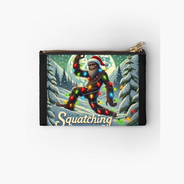 Item preview, Xmas Christmas Bigfoot Squatch Squatching Through The Snow designed and sold by SztylishDesigns.