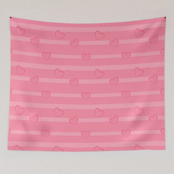 Item preview, Stitched Pink Stripes and Glitched Hearts  designed and sold by JaygiesDesign.