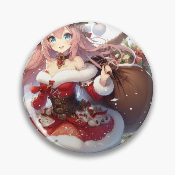 Item preview, CAnime Christmas Theme Cute Girl with animal ears and tail (silvergoldvisionary) designed and sold by SGVisionary.
