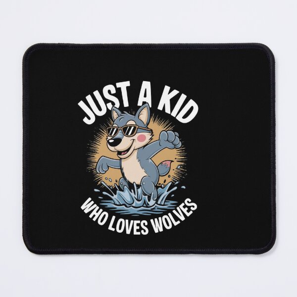 Item preview, Just a Kid Wolves designed and sold by Tee Studio.