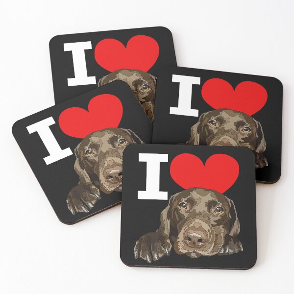 Item preview, I Love Chocolate Labrador designed and sold by Just-Arts-4U.