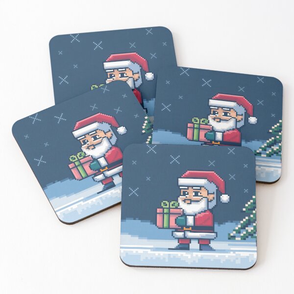 Item preview, Retro 8 Bit Christmas designed and sold by Angry Swan Designs.