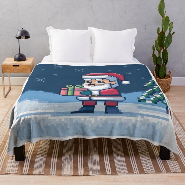 Item preview, Retro 8 Bit Christmas designed and sold by Angry Swan Designs.