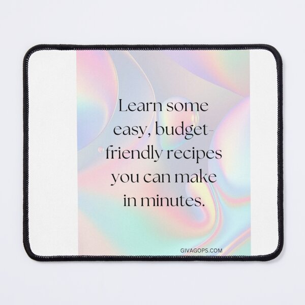 Item preview, Learn Some Easy, budget-friendly Recipes You Can Make in Minutes designed and sold by CUTESTUFFnow.