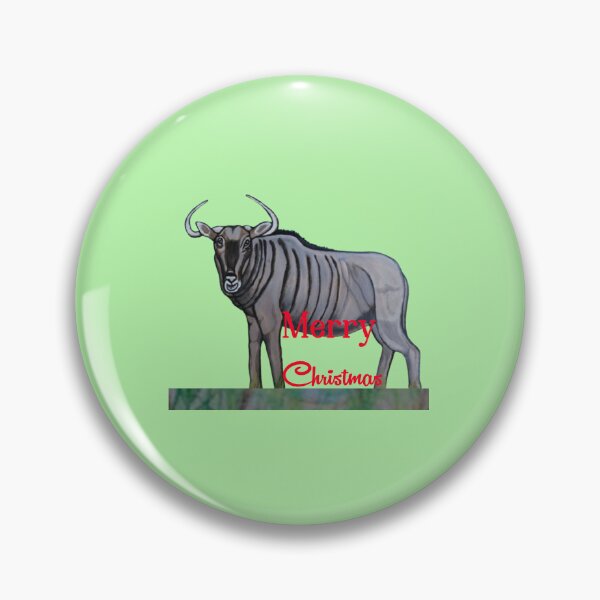 Item preview, Merry Christmas Wishes: Wildebeest designed and sold by annenambiro.