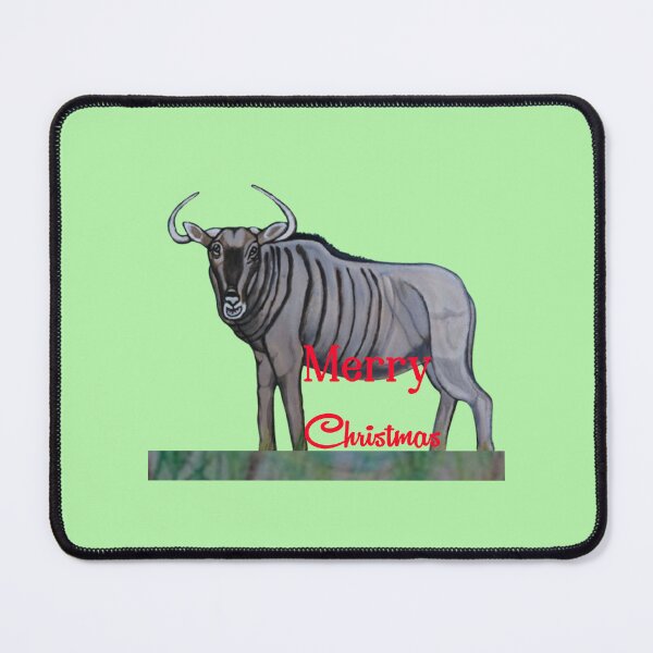 Item preview, Merry Christmas Wishes: Wildebeest designed and sold by annenambiro.