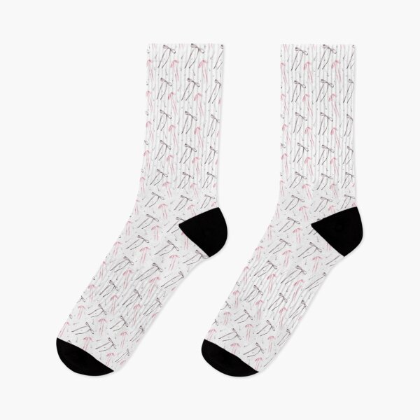 Item preview, Watercolor ribbons and bows with pearl earrings seamless pattern. Grey and pink colour Hand drawn coquette illustration designed and sold by BartolArt.