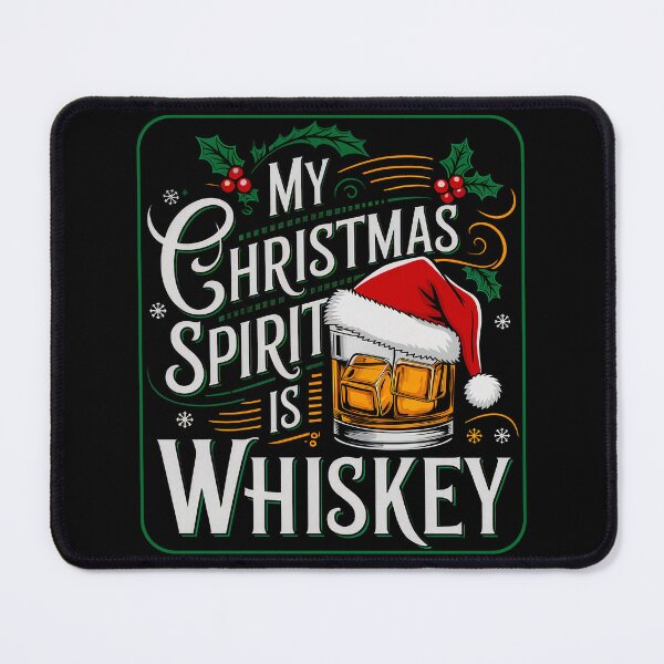 Item preview, My Christmas Spirit Is Whiskey designed and sold by Angry Swan Designs.