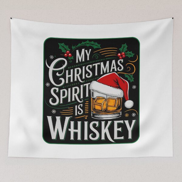 Item preview, My Christmas Spirit Is Whiskey designed and sold by Angry Swan Designs.