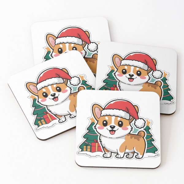 Item preview, Corgi Christmas Sticker designed and sold by memezart.