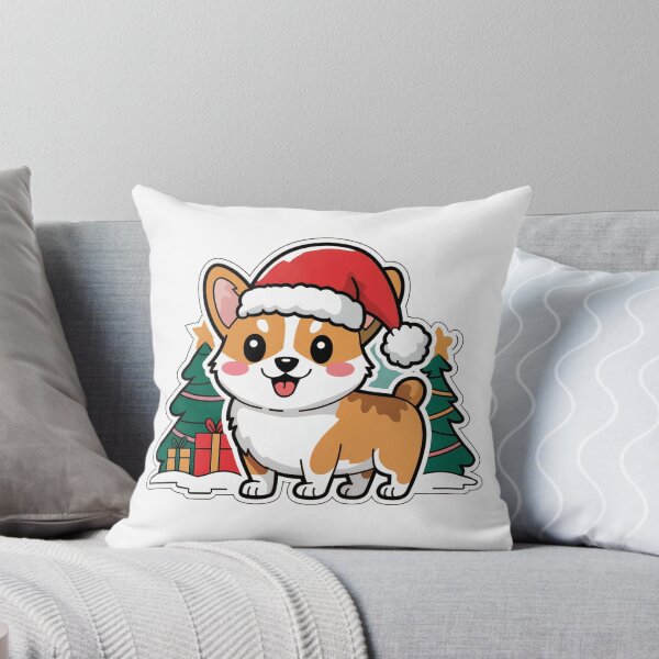 Item preview, Corgi Christmas Sticker designed and sold by memezart.