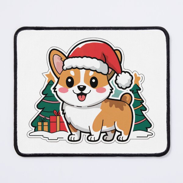 Item preview, Corgi Christmas Sticker designed and sold by memezart.