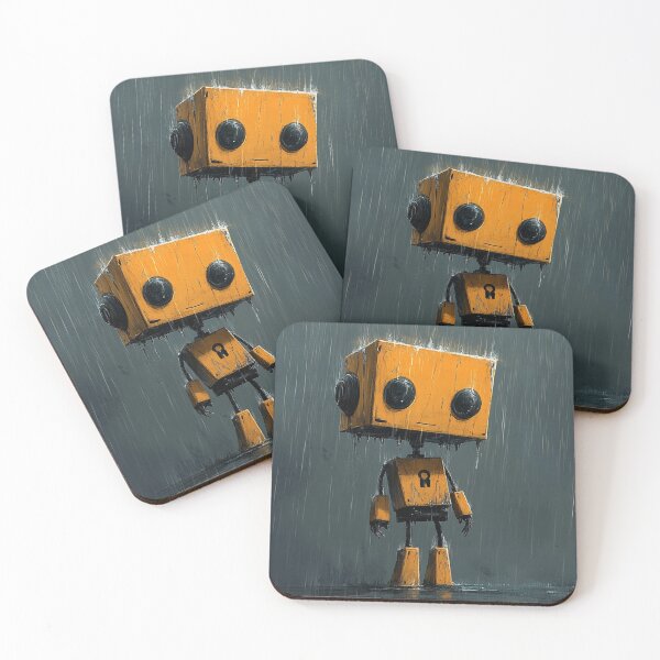 Item preview,  Sad Robot in the Rain designed and sold by Creet-Design.