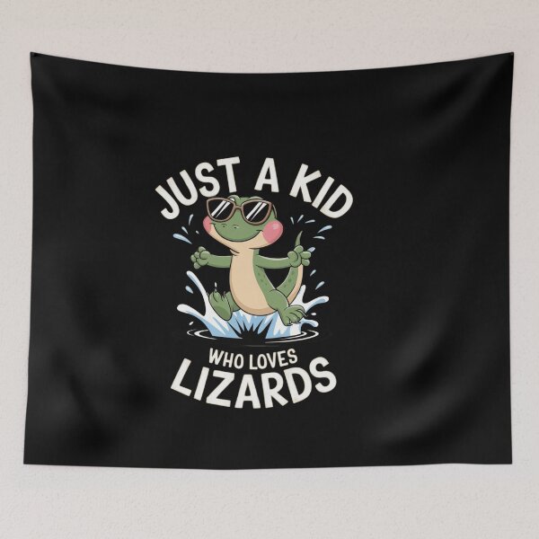 Item preview, Kid Who Loves Lizards designed and sold by Tee Studio.