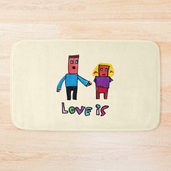 Item preview, Love Is - Abstract Kids Art of a Couple, Playful Love Illustration Made by Kid designed and sold by HilariousOwl.