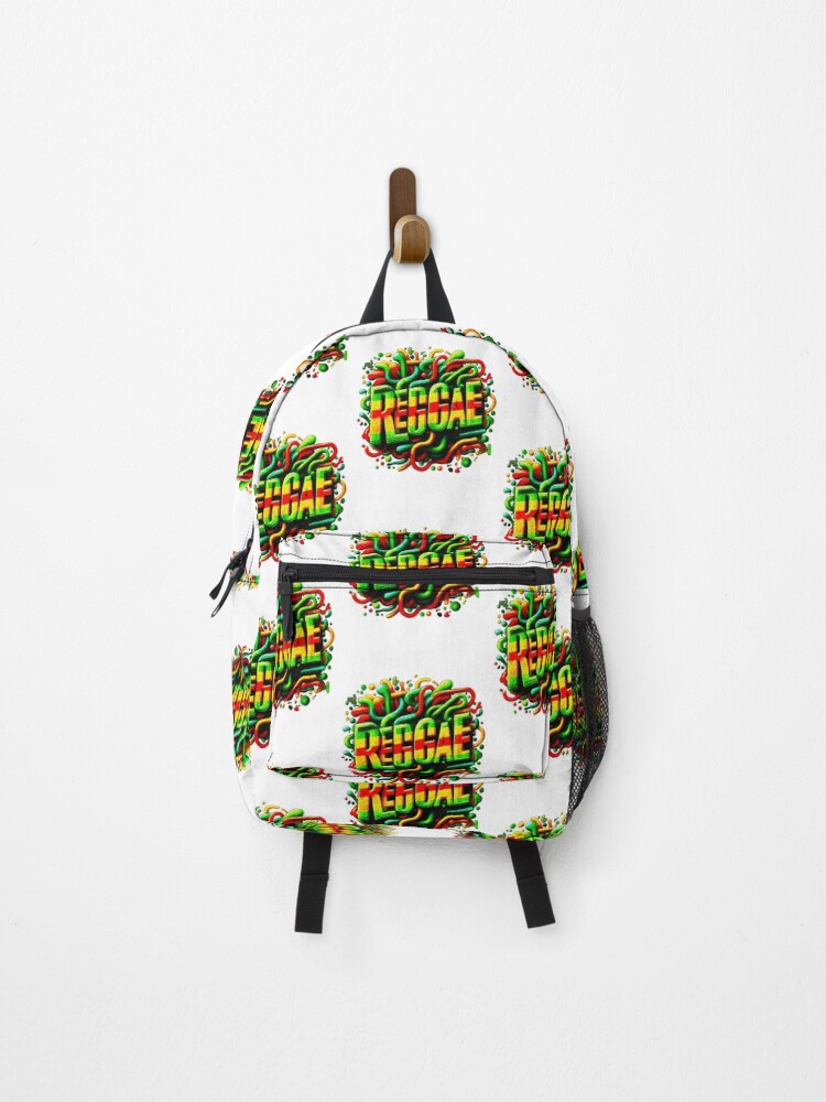 Thumbnail 1 of 3, Backpack, Love Peace Music Rasta Reggae Rastafari Roots Reggae Pride designed and sold by Creat-Des.