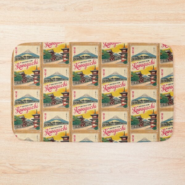 Item preview, Kawaguchi Japan Vintage Travel Retro Postcard Design designed and sold by TravelPostcardGems.