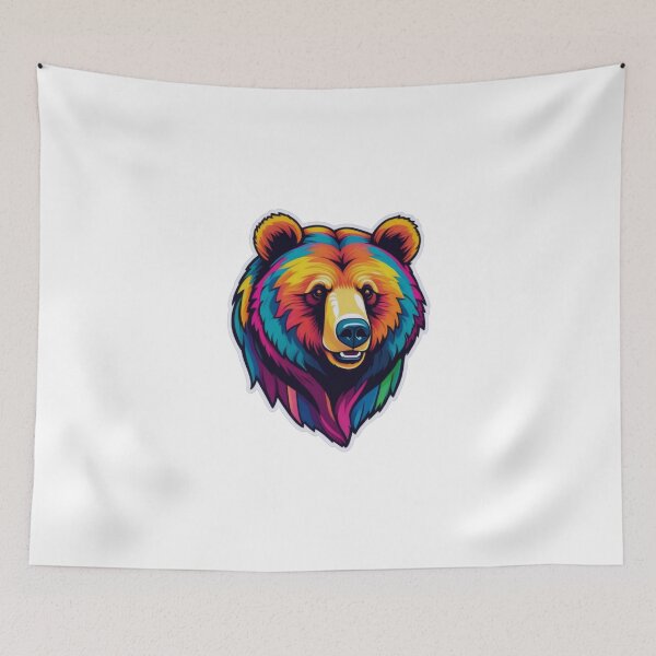 Item preview, Vibrant Pop Art Bear for Wildlife Lovers designed and sold by ArtCreator2023.