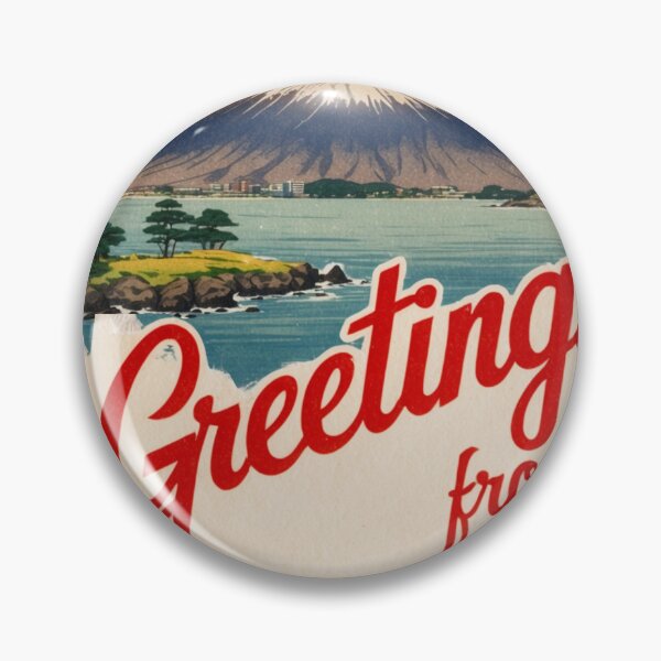 Item preview, Greetings from Kagoshima Japan Vintage Travel Retro Postcard Design designed and sold by TravelPostcardGems.