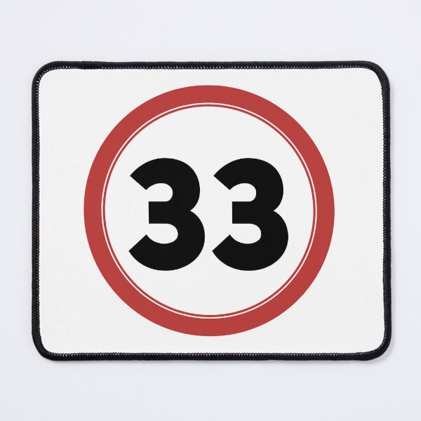 Item preview, Speed limit 33, happy 33rd birthday designed and sold by Wolagno.