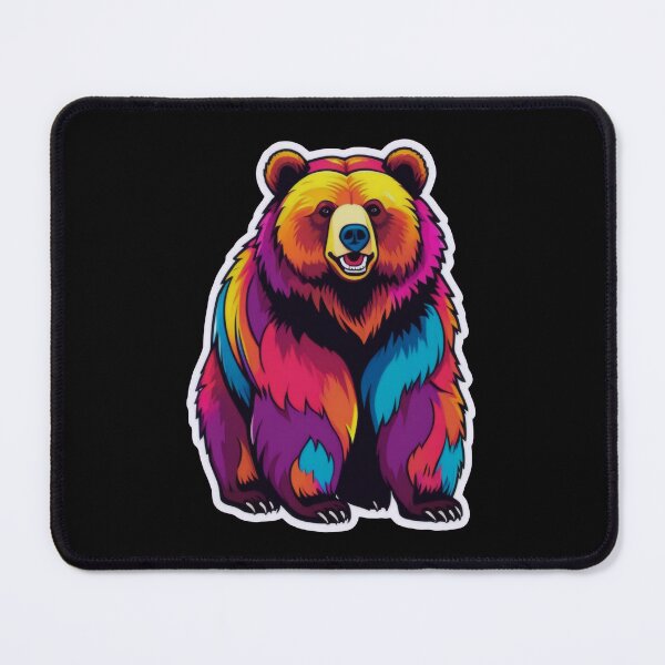 Item preview, Bold and Colorful Bear in Pop Art Style designed and sold by ArtCreator2023.