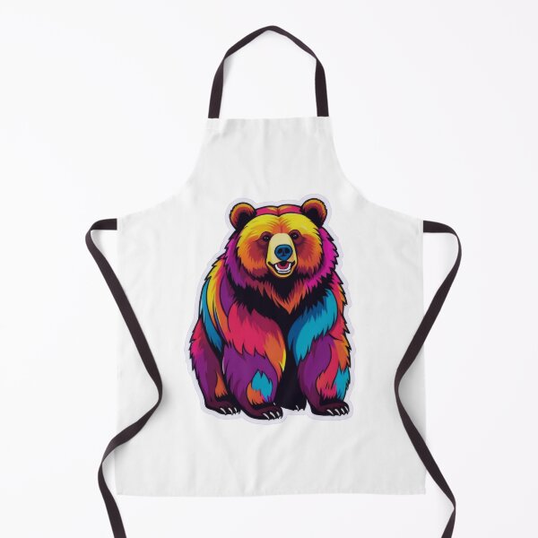 Item preview, Bold and Colorful Bear in Pop Art Style designed and sold by ArtCreator2023.