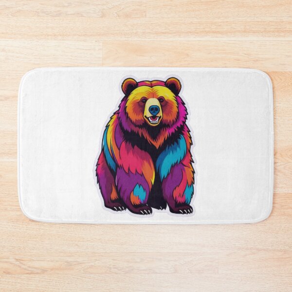 Item preview, Bold and Colorful Bear in Pop Art Style designed and sold by ArtCreator2023.