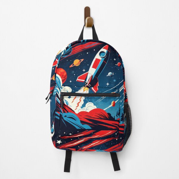 Item preview, Whimsical Cute Rocket Ship designed and sold by ByteyCreatives.