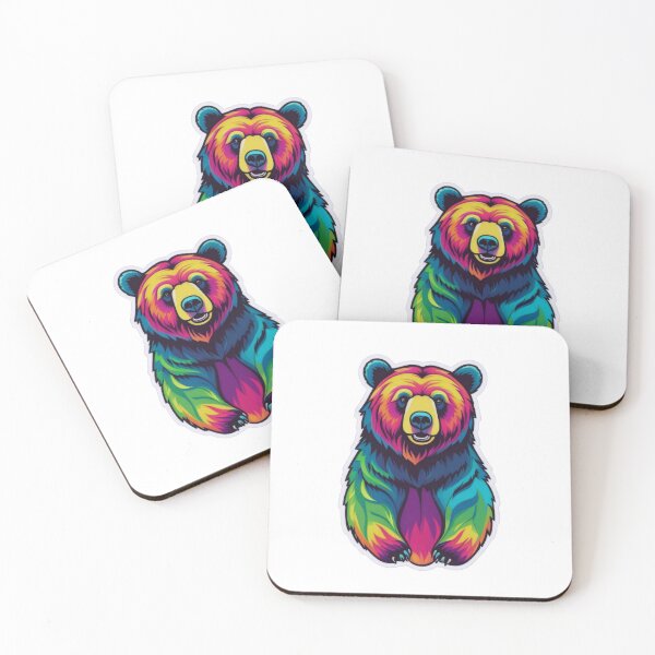 Item preview, Urban Wildlife Art: Playful Pop Bear designed and sold by ArtCreator2023.
